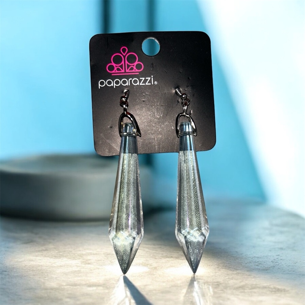 Paparazzi Silver Drop Earrings